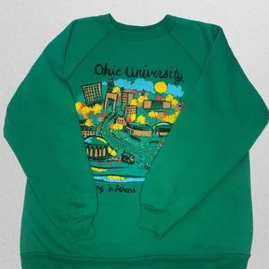 Vintage 90s Green Discus Athletic Crewneck XL